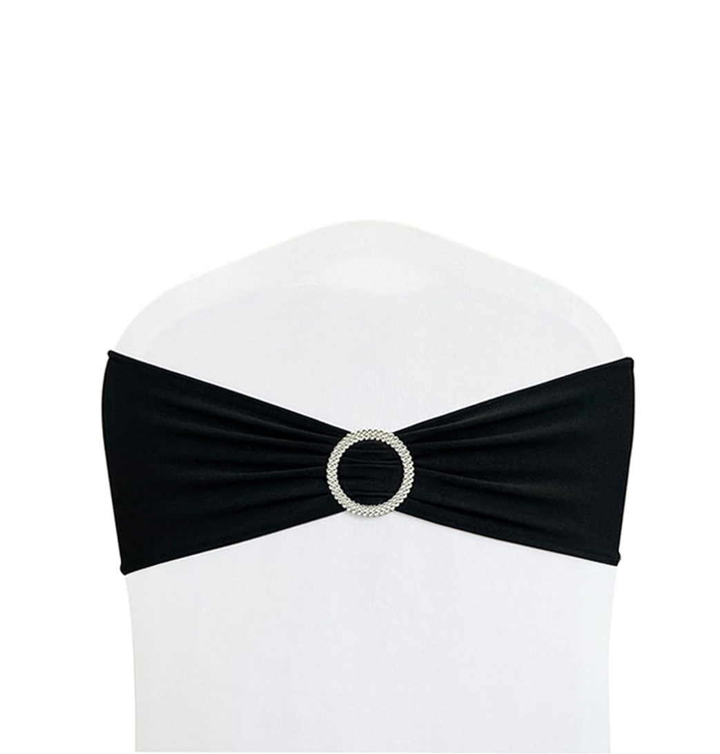 Black Spandex Chair Sashes